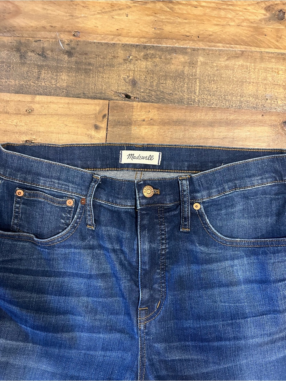 Madewell Women's Boot Cut Jeans - Deep Denim Blue